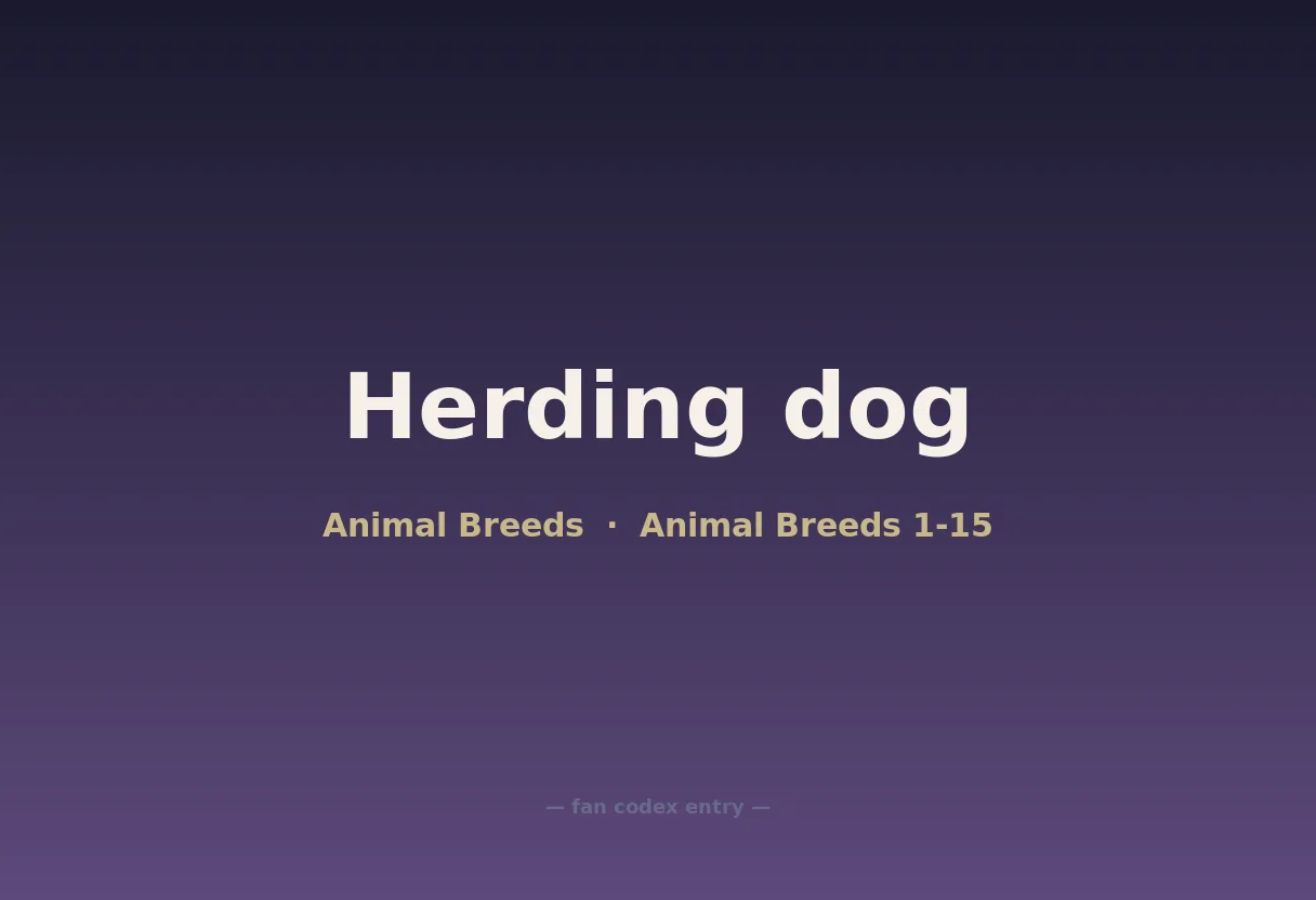 Herding dog