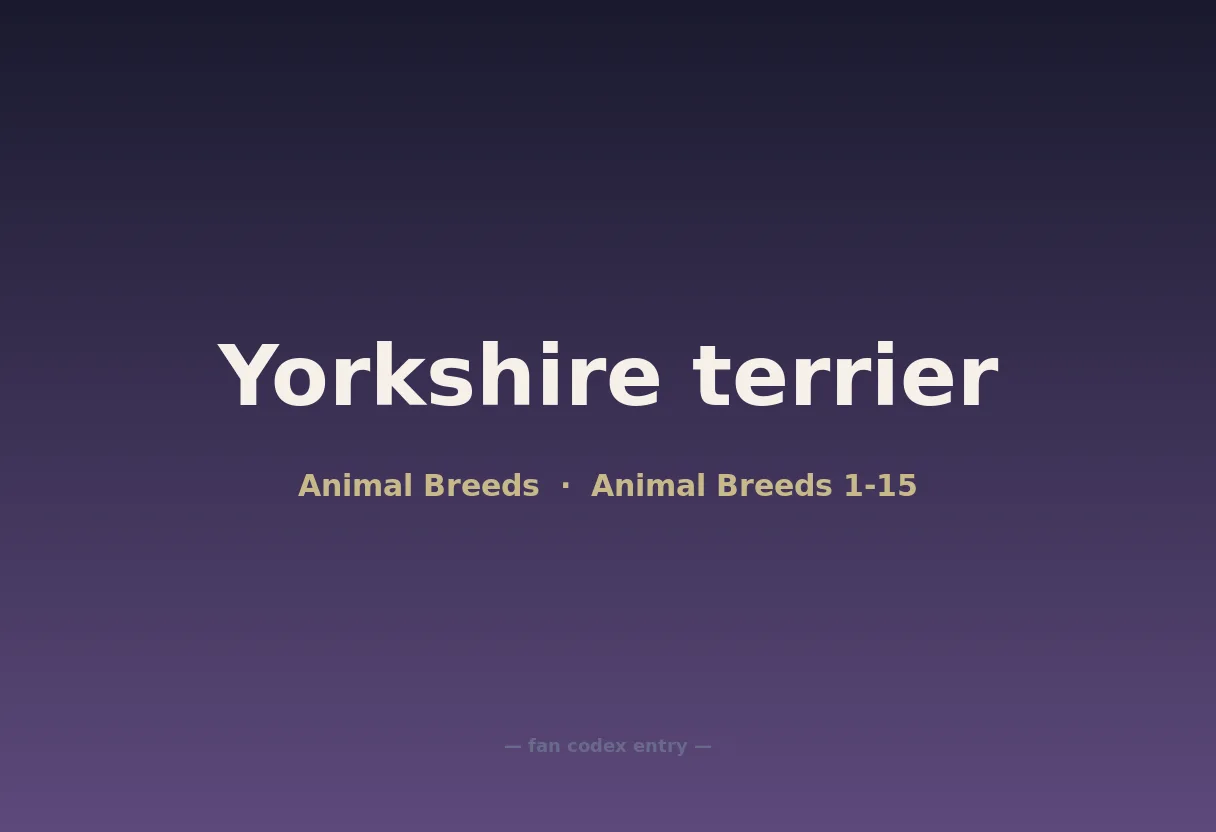 Yorkshire terrier